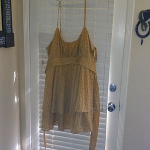 Find Me Plus brand 3x summer dress.  Yellow and small pink roses dress